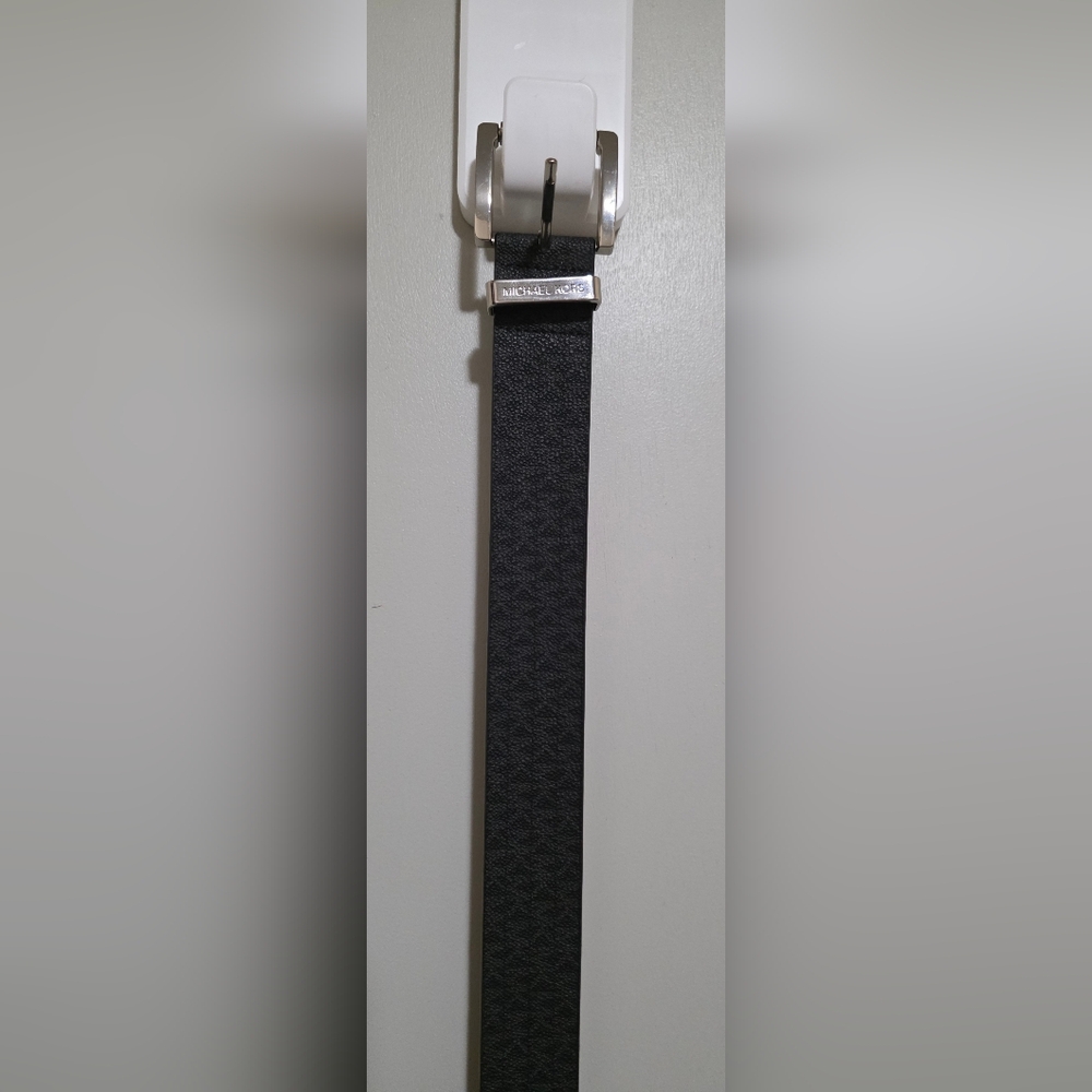 Michael Kors Black Textured Belt
